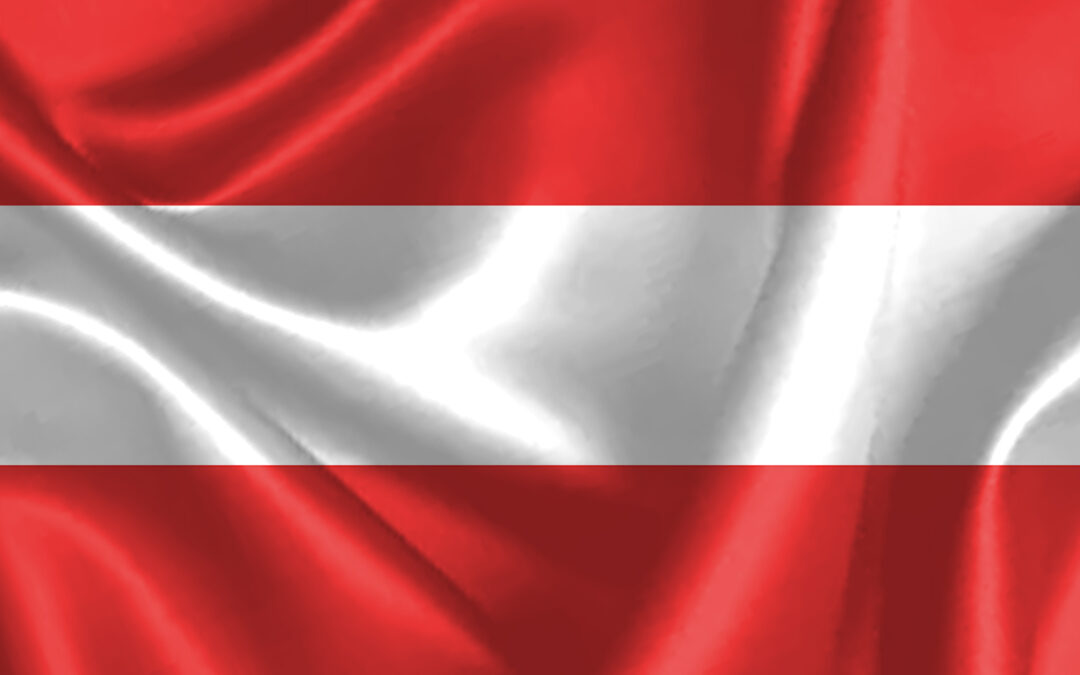 austria flag background
