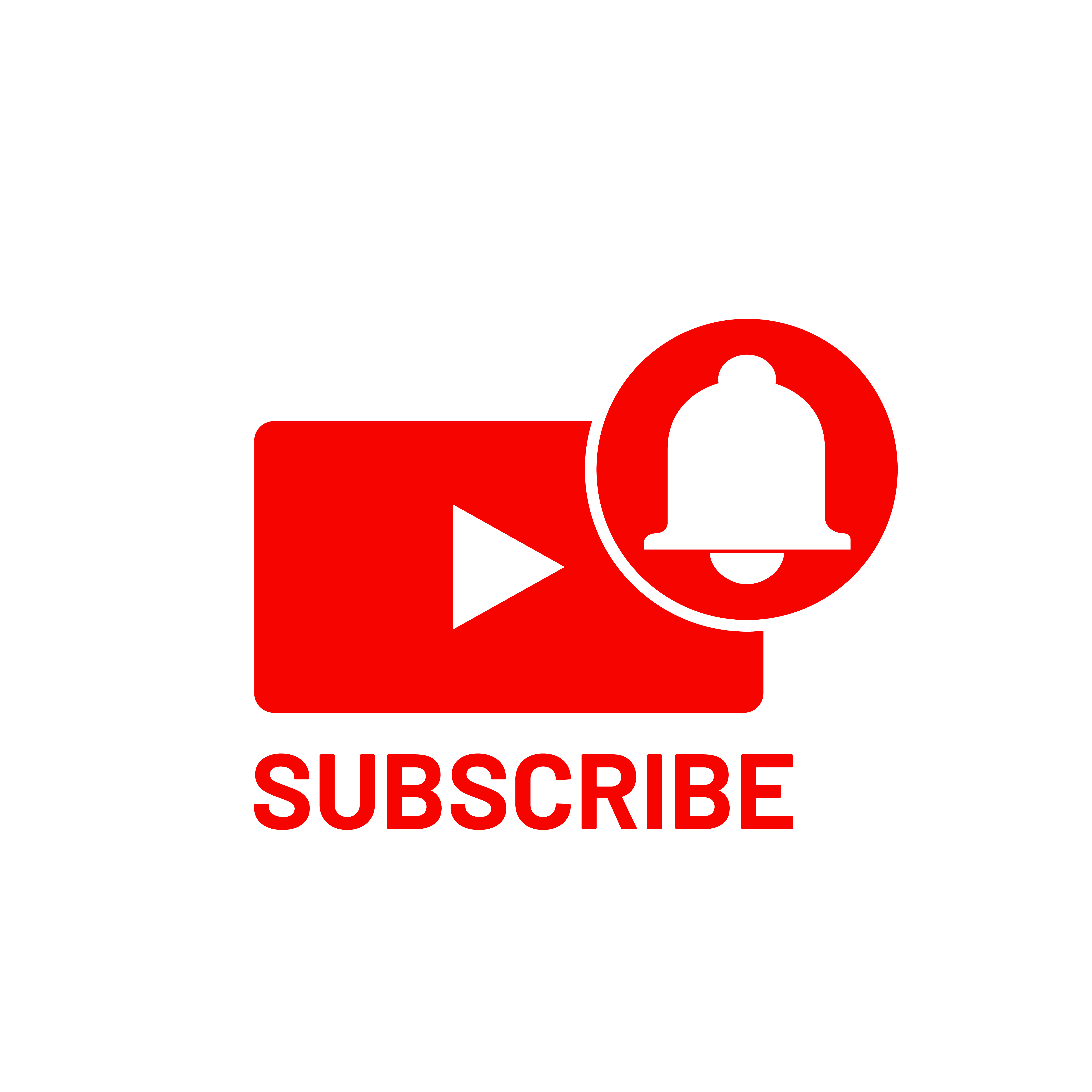bell icon with youtube