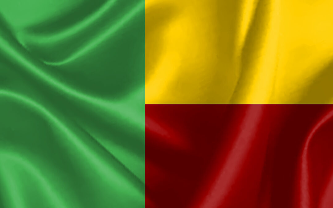 benin flag background