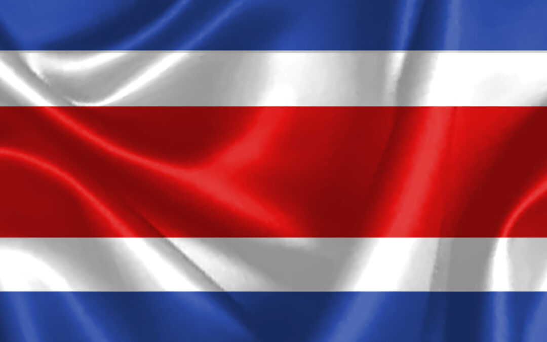 costa rica flag background