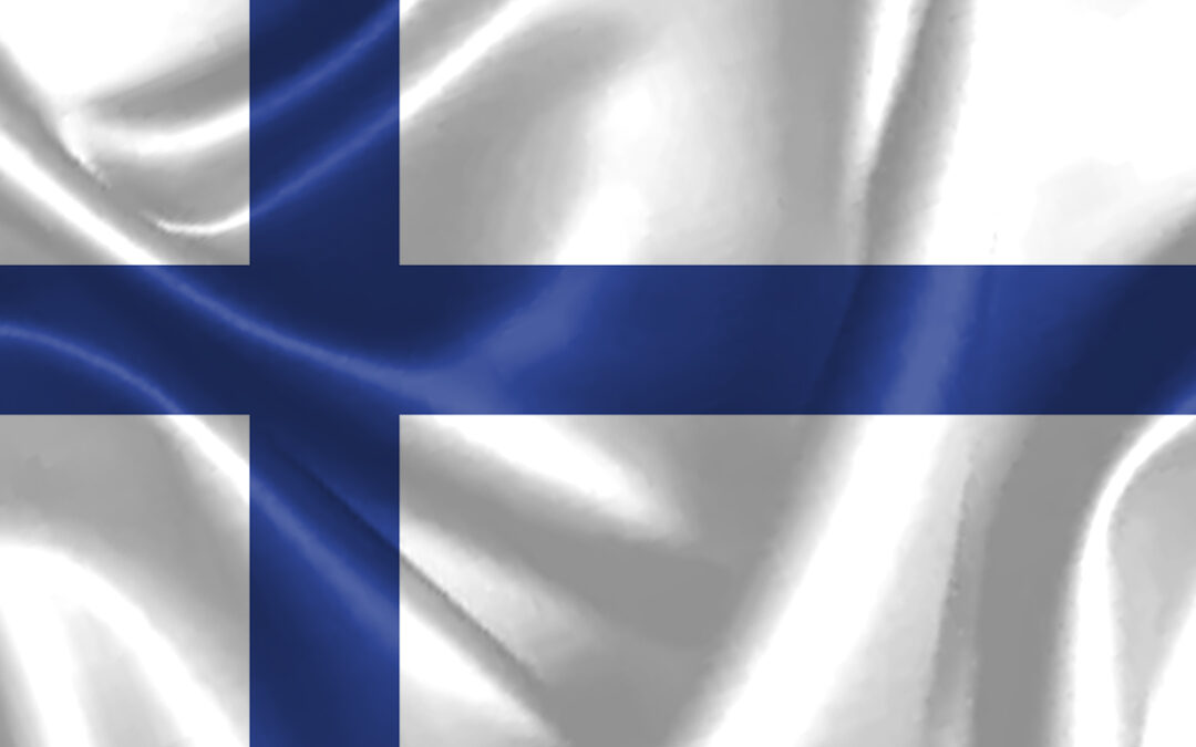 finland flag background