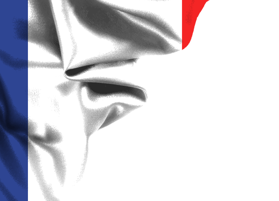 France flag corner png