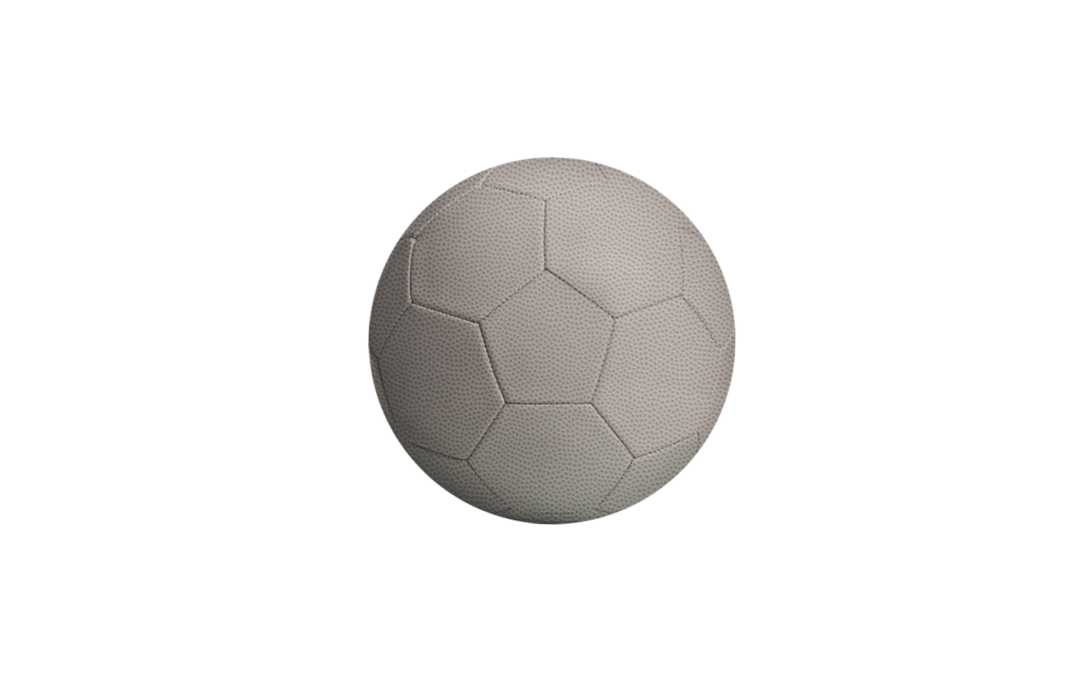 grey soccer ball with dots