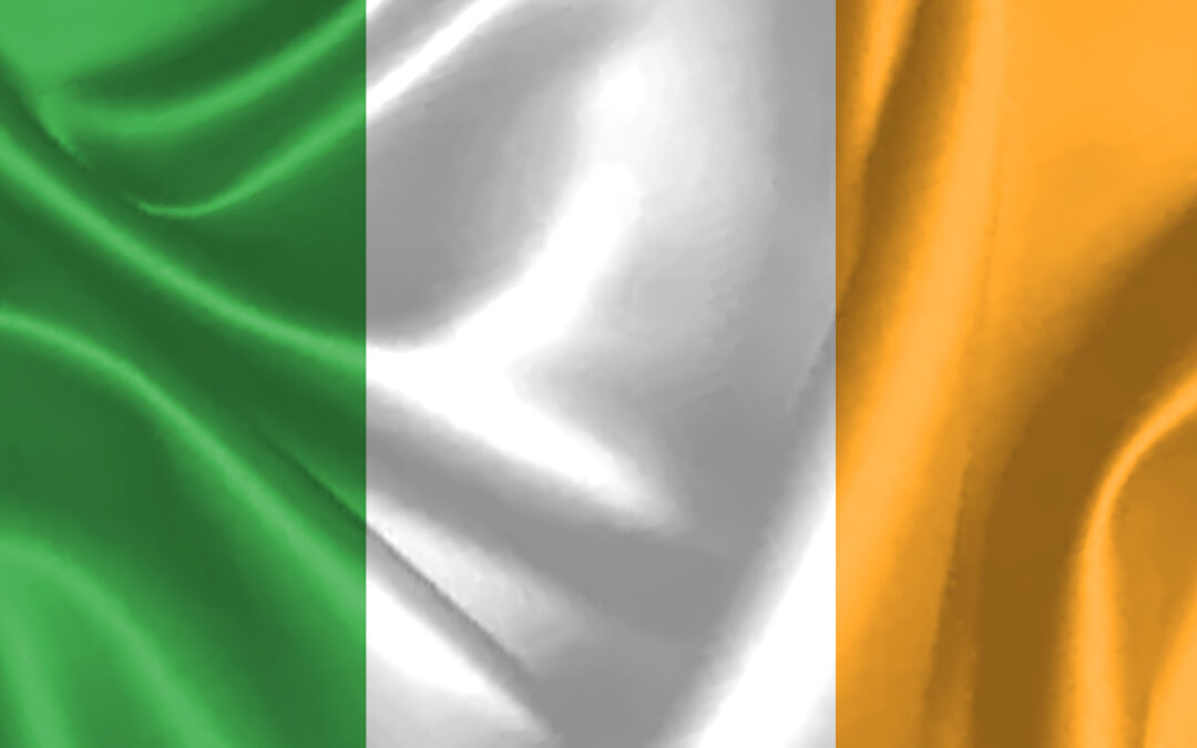 ireland flag background
