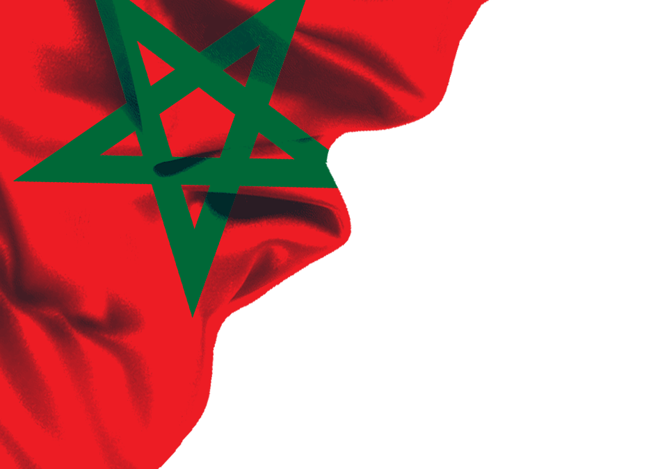 morocco flag png corner design