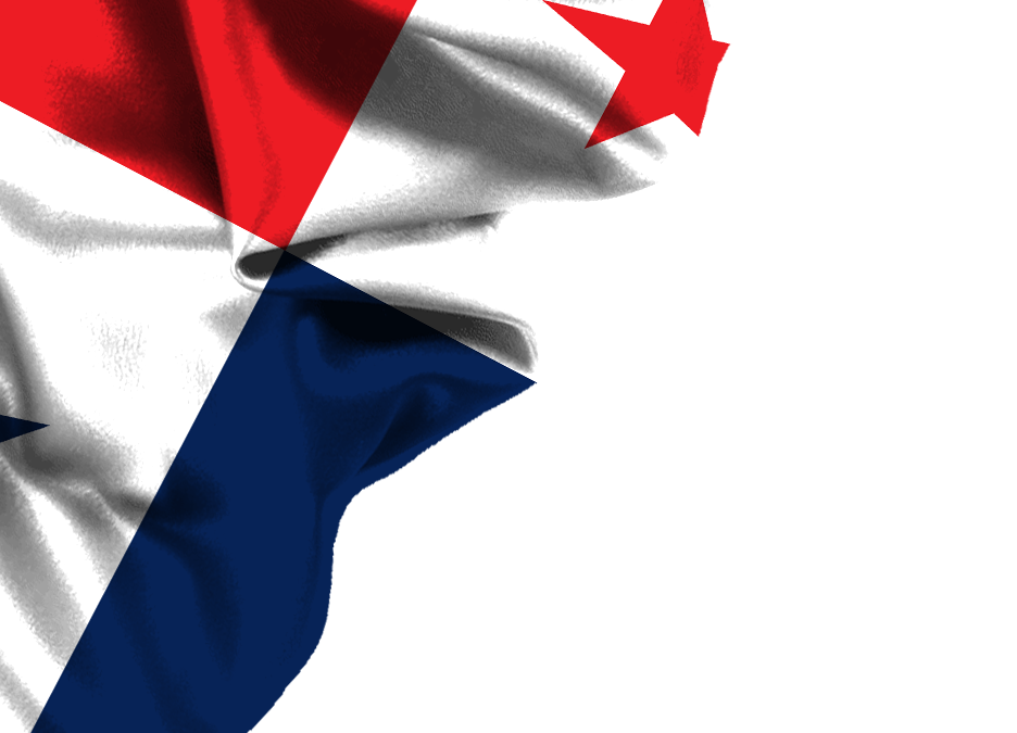 panama flag png corner design
