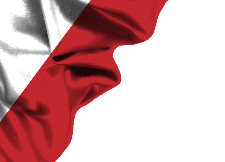 poland flag png corner design