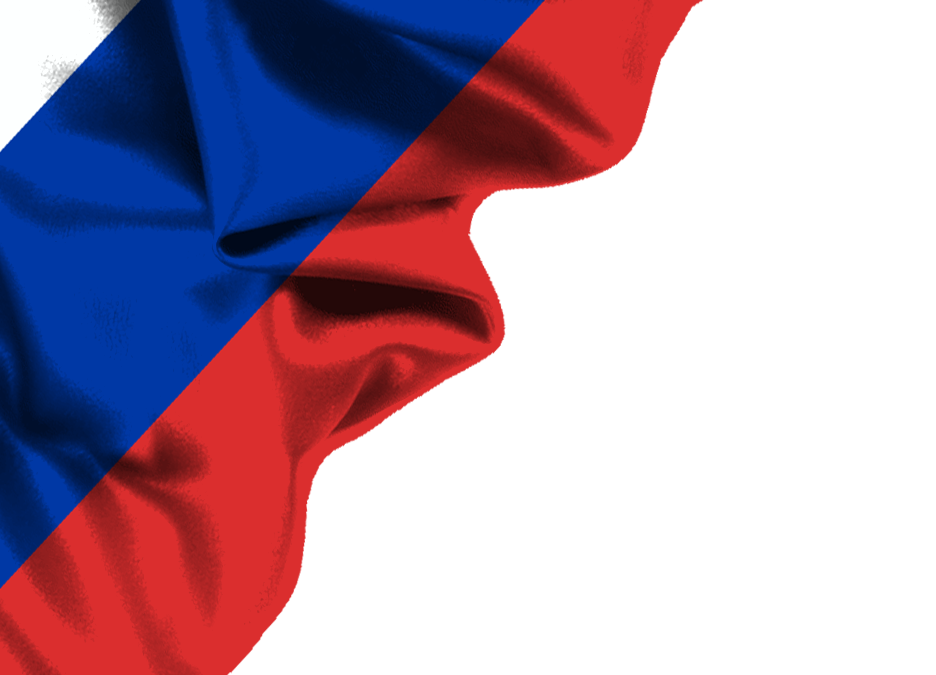 russia flag png corner design