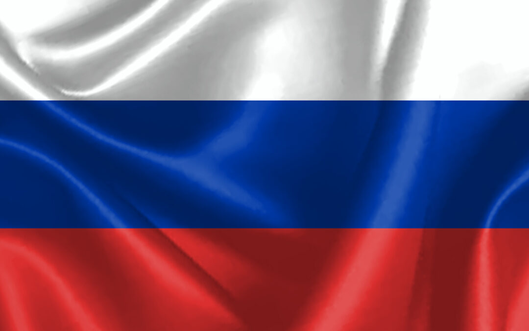 russia flag background