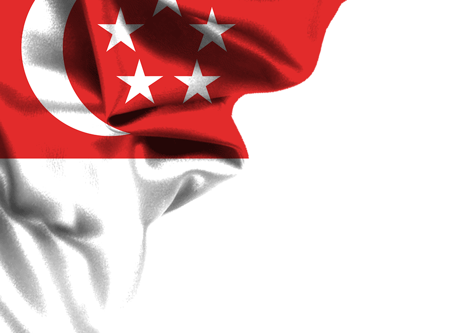 singapore flag png corner design