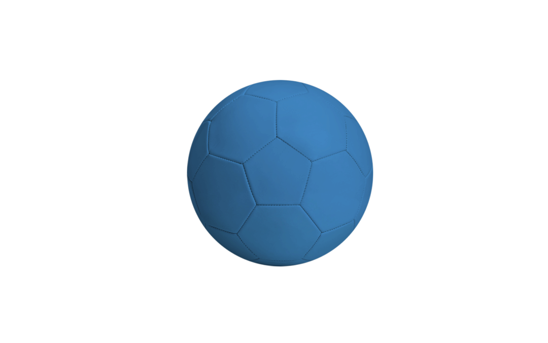 sky blue soccer ball