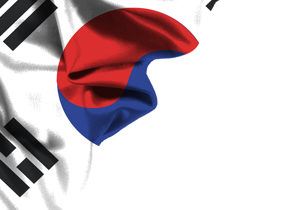 south korea flag png corner design