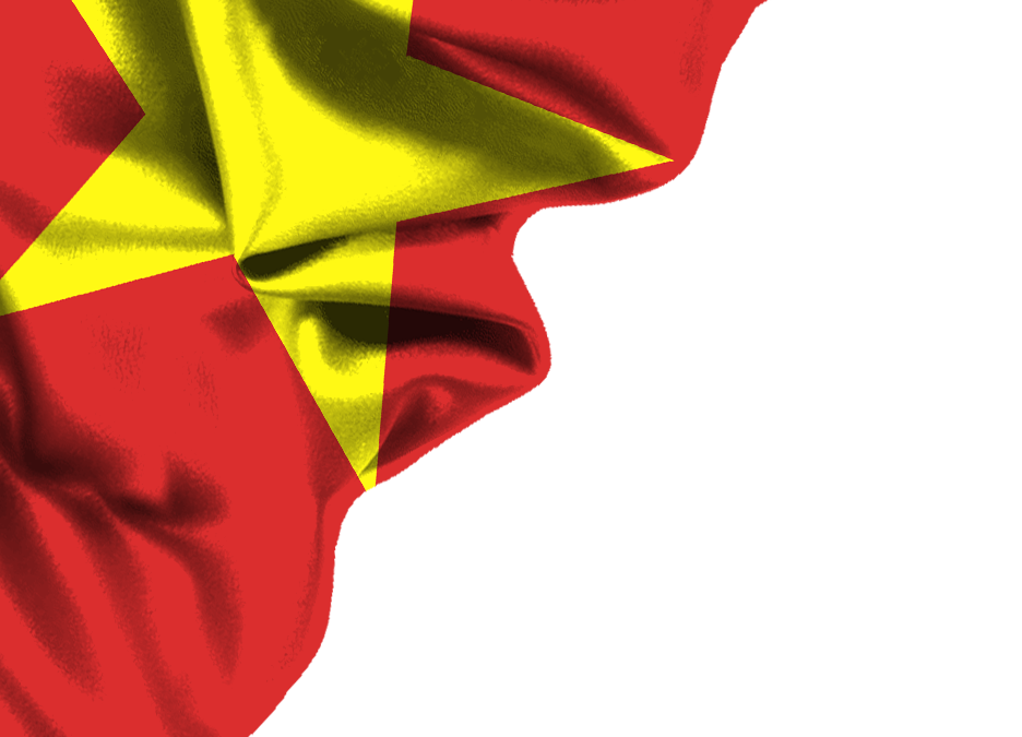 Vietnam flag png corner