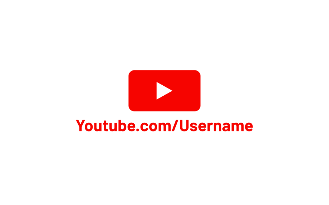 youtube logo with username