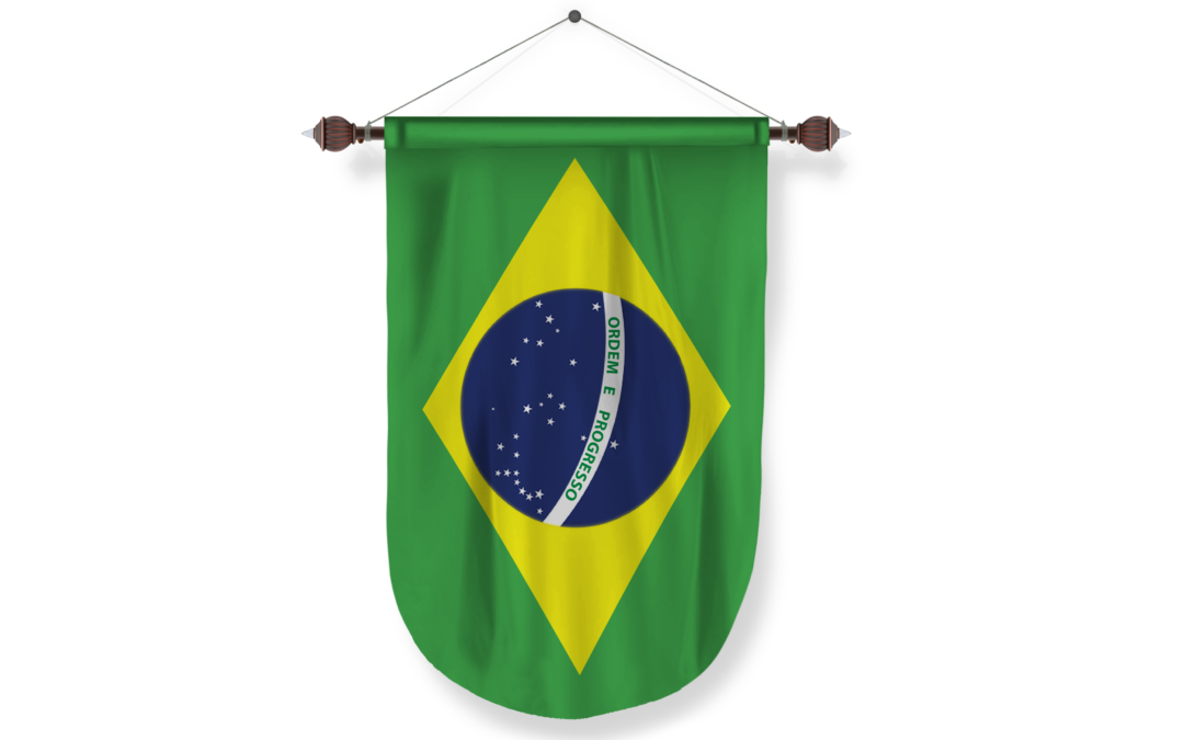 brazil country flag Pennant