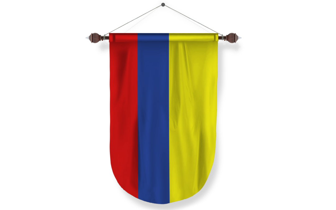 colombia country flag Pennant
