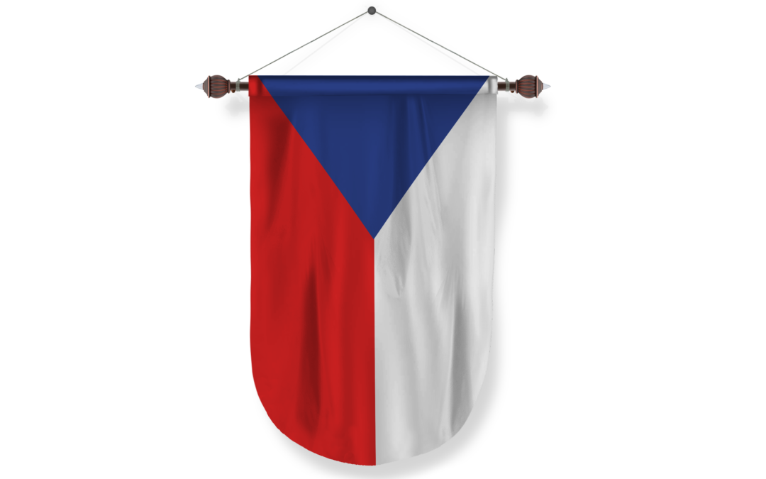 czech-republic country flag Pennant