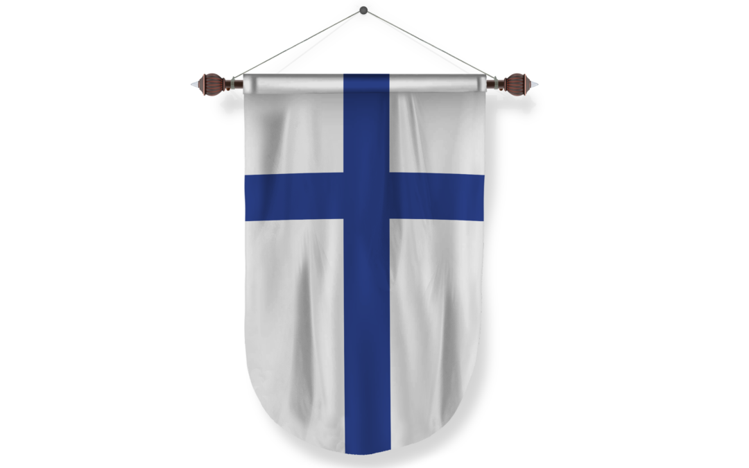 finland country flag Pennant
