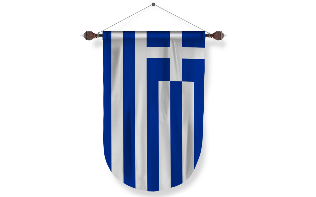 greece country flag Pennant