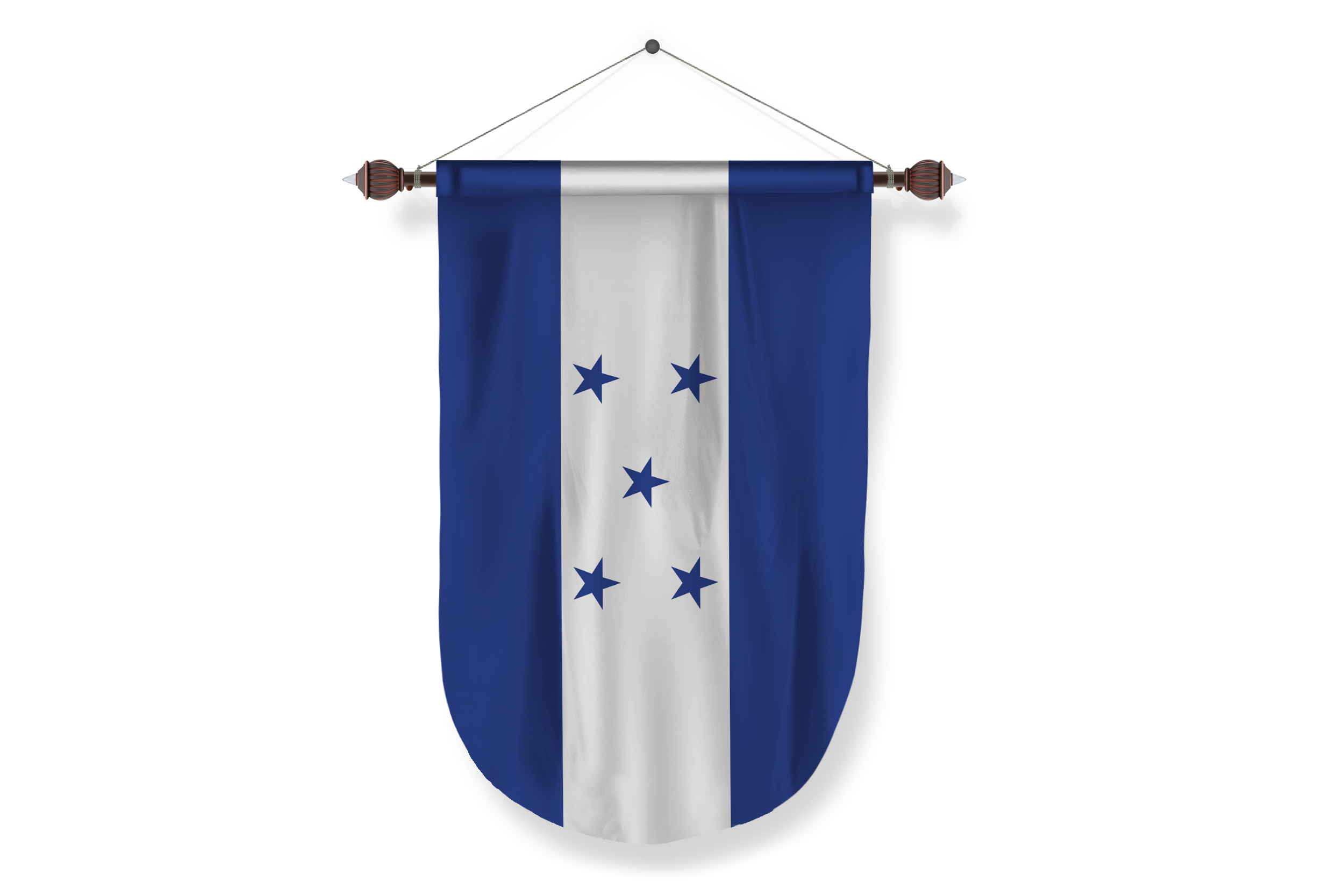 honduras country flag Pennant - PNG Basket