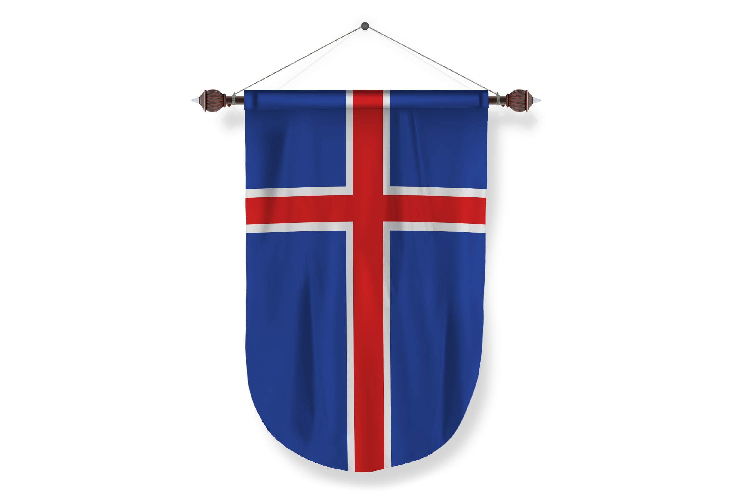 iceland country flag Pennant