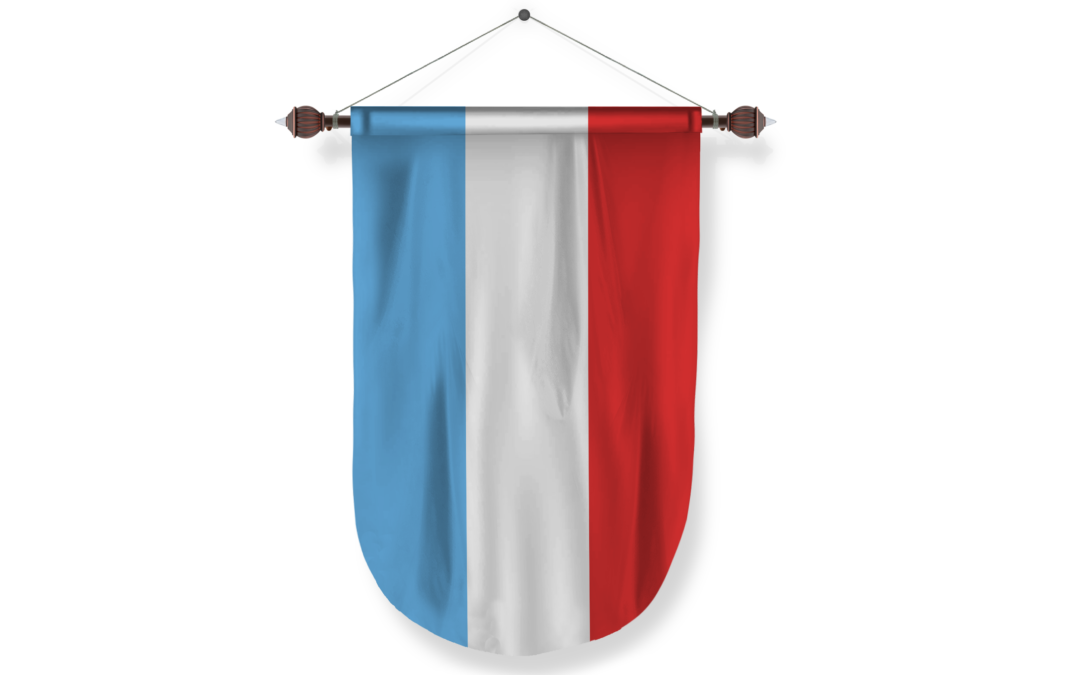 luxembourg country flag Pennant