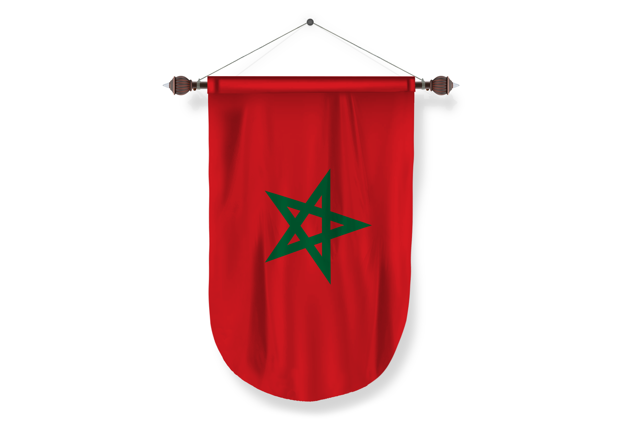 morocco country flag Pennant