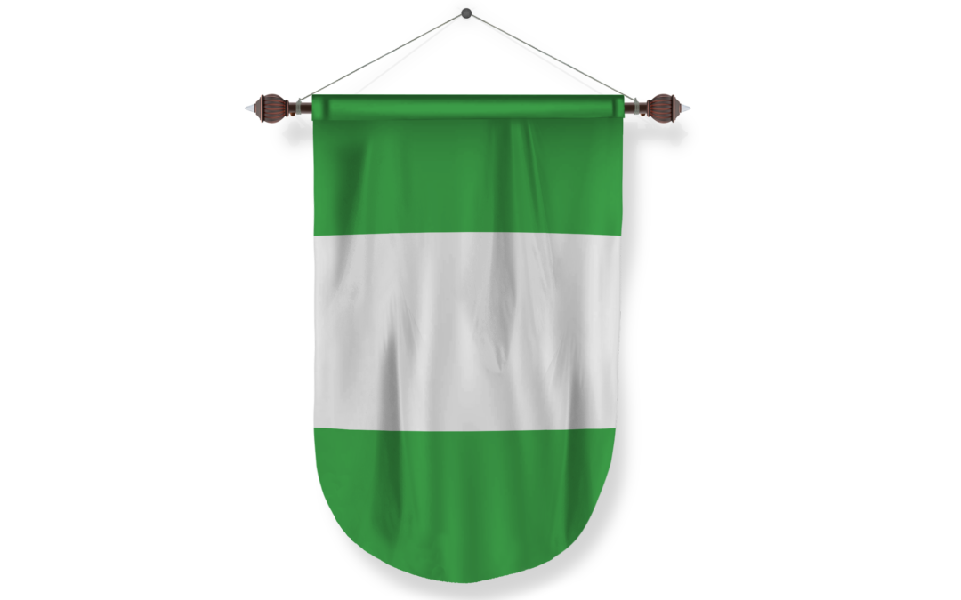 nigeria country flag Pennant