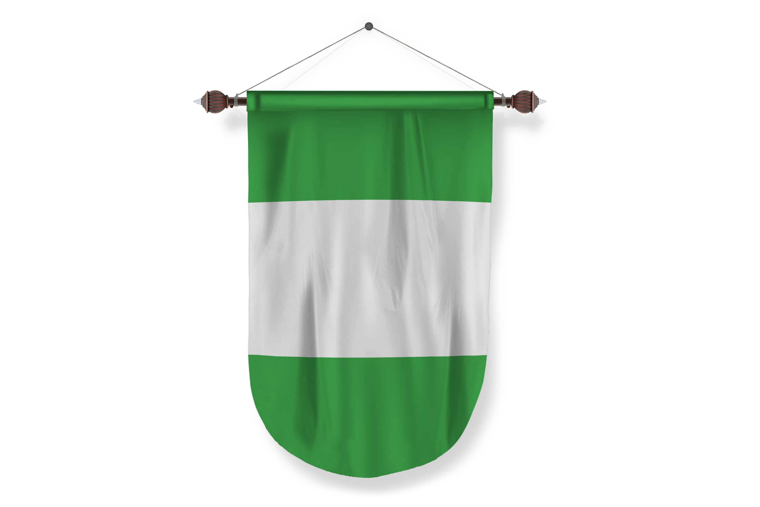 nigeria country flag Pennant