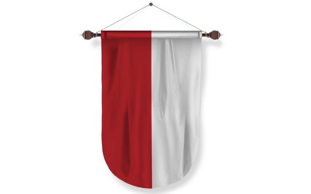 poland country flag Pennant