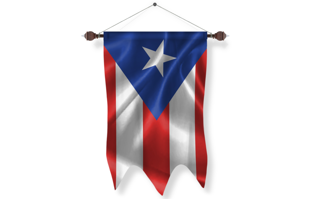 puerto-rico Flag Pennant