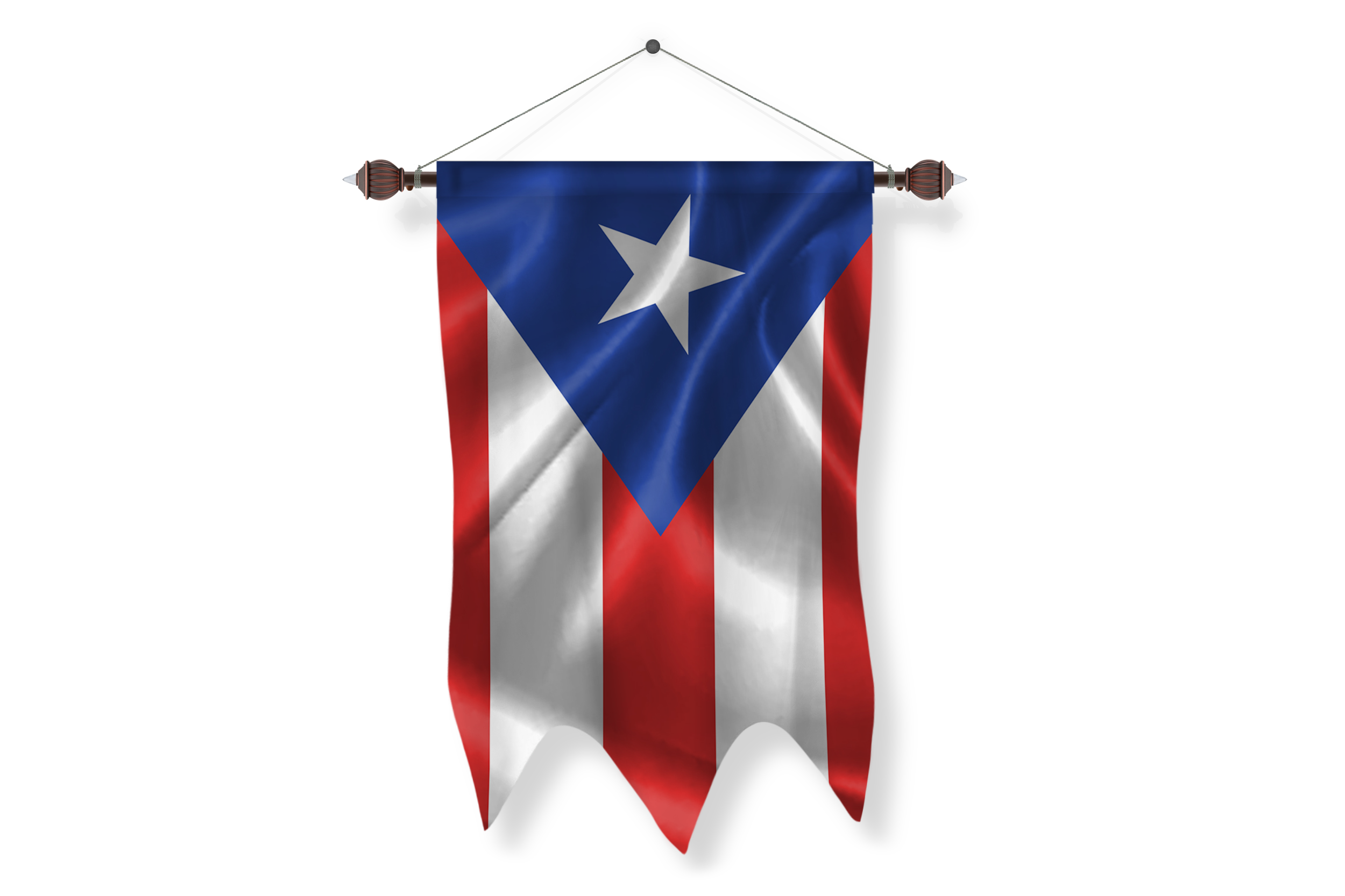 puerto-rico Flag Pennant