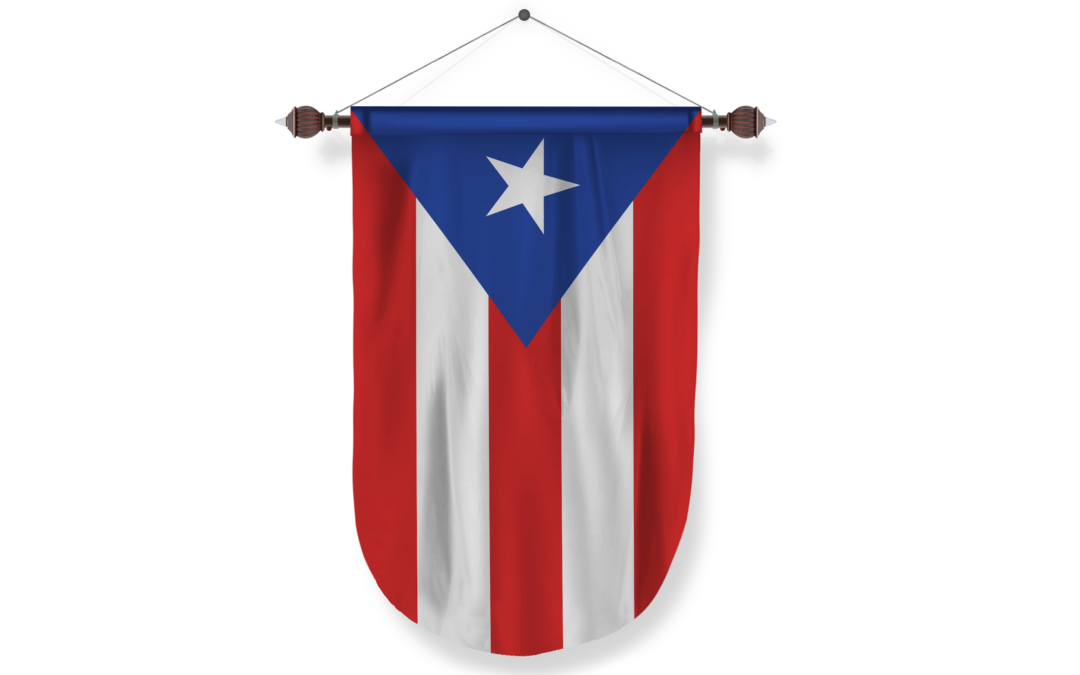 puerto-rico country flag Pennant