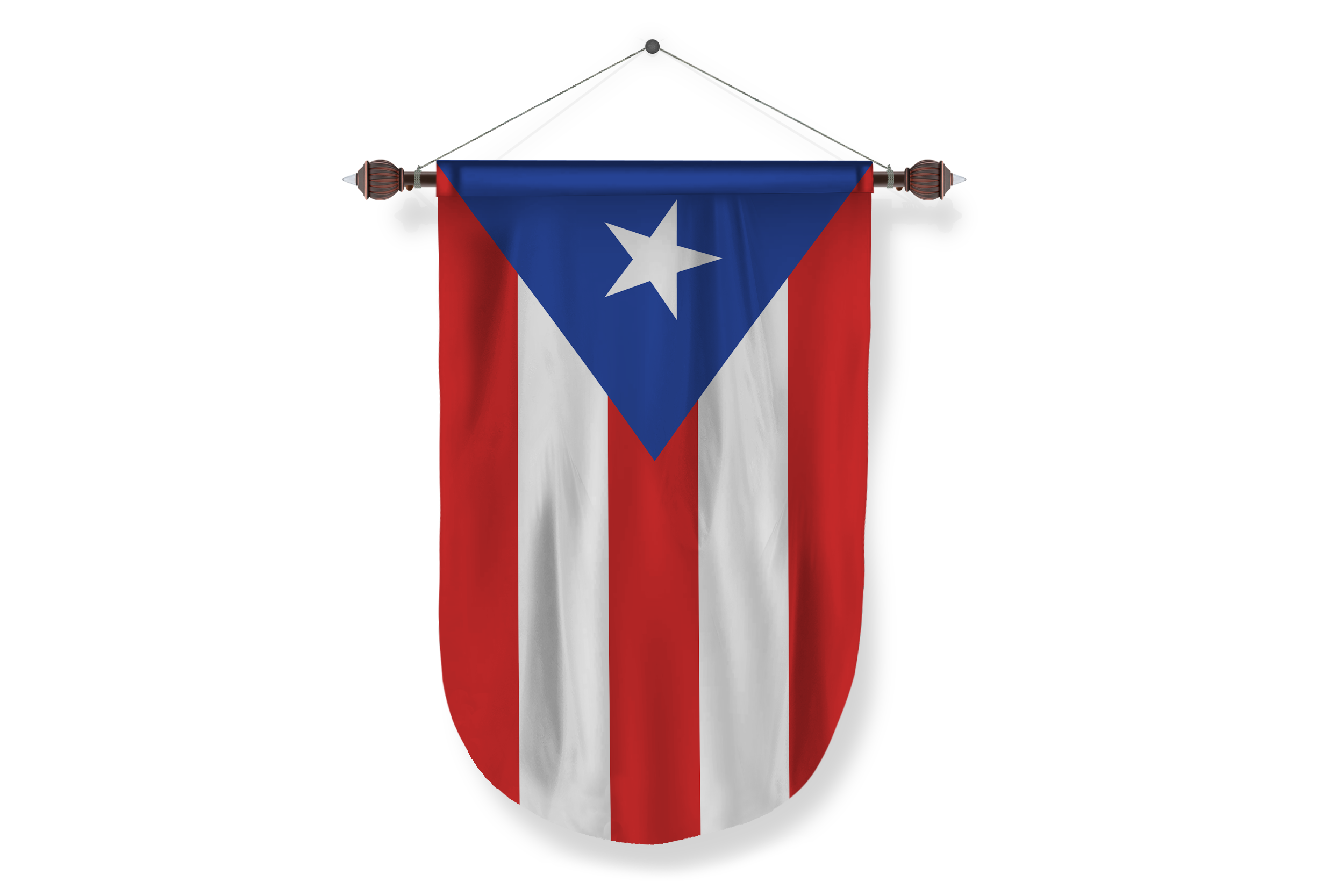 puerto-rico country flag Pennant