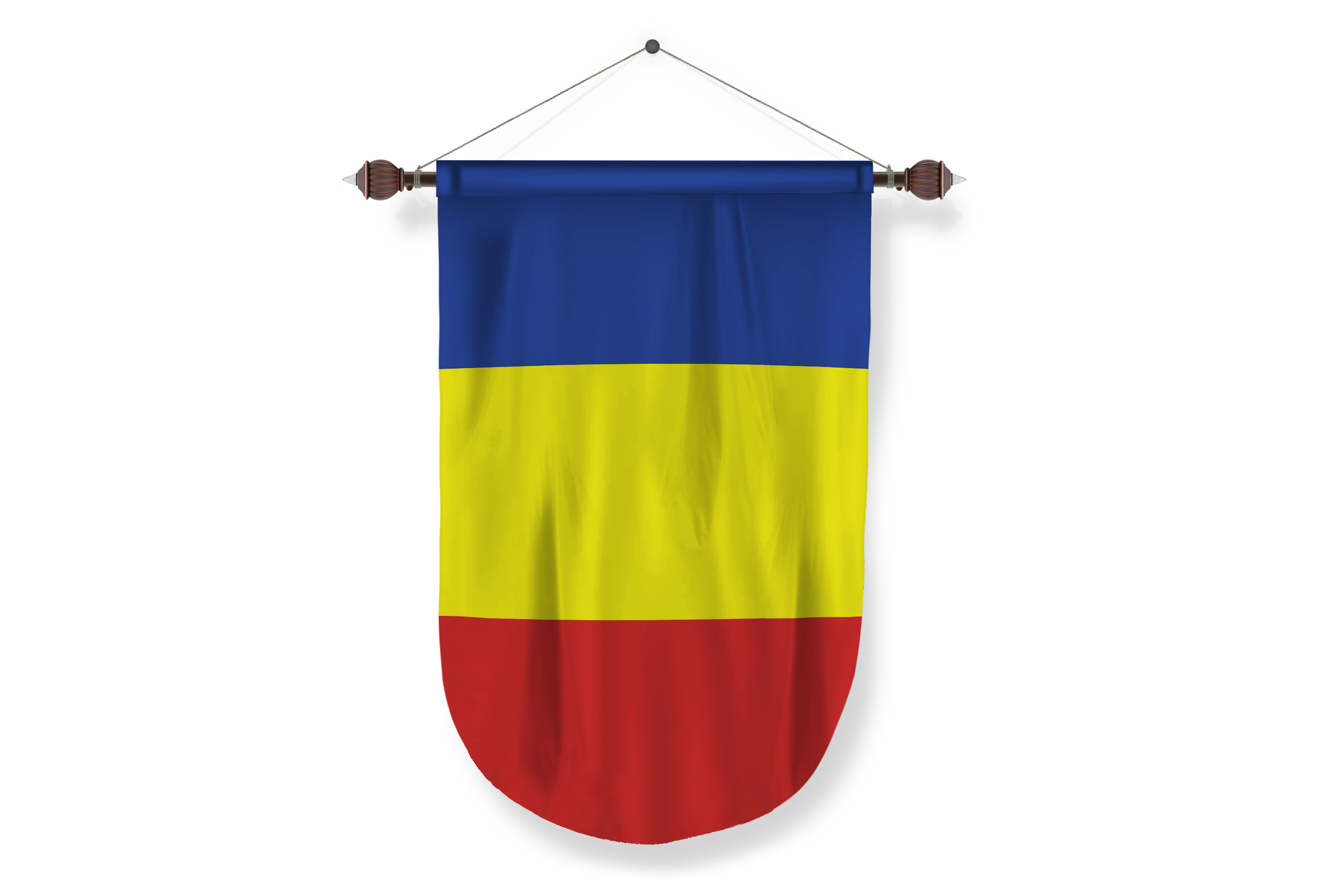 romania country flag Pennant