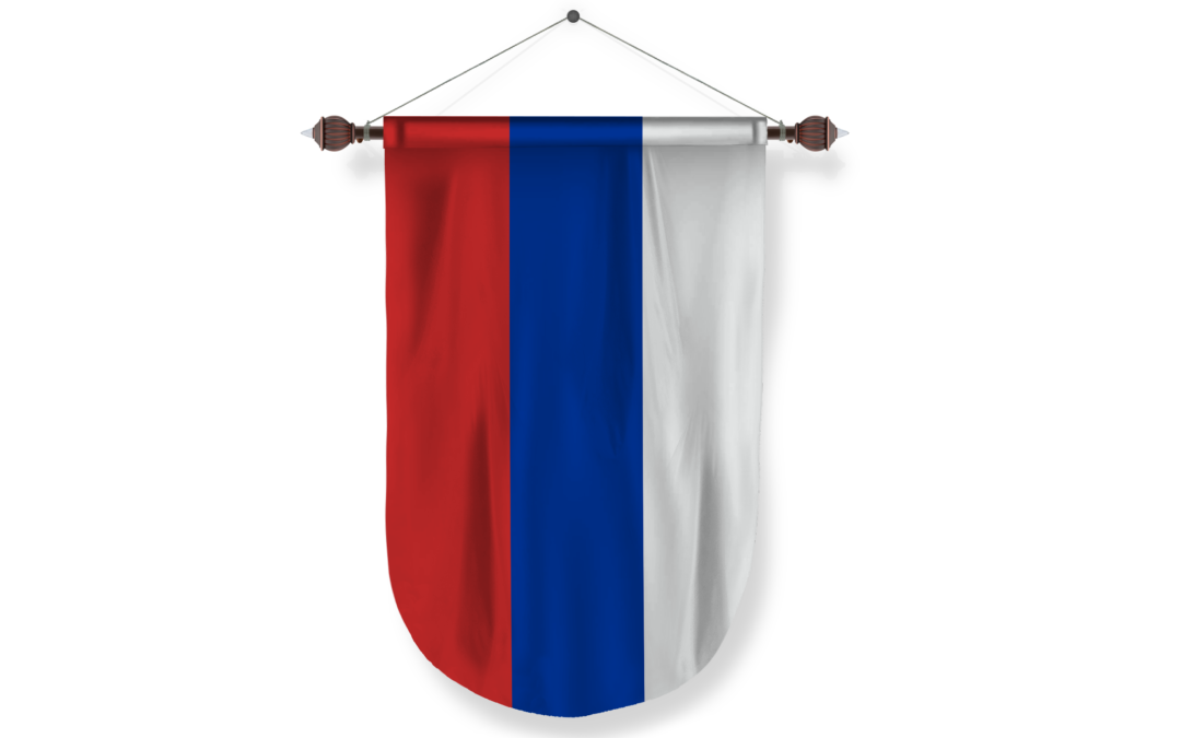 russia country flag Pennant