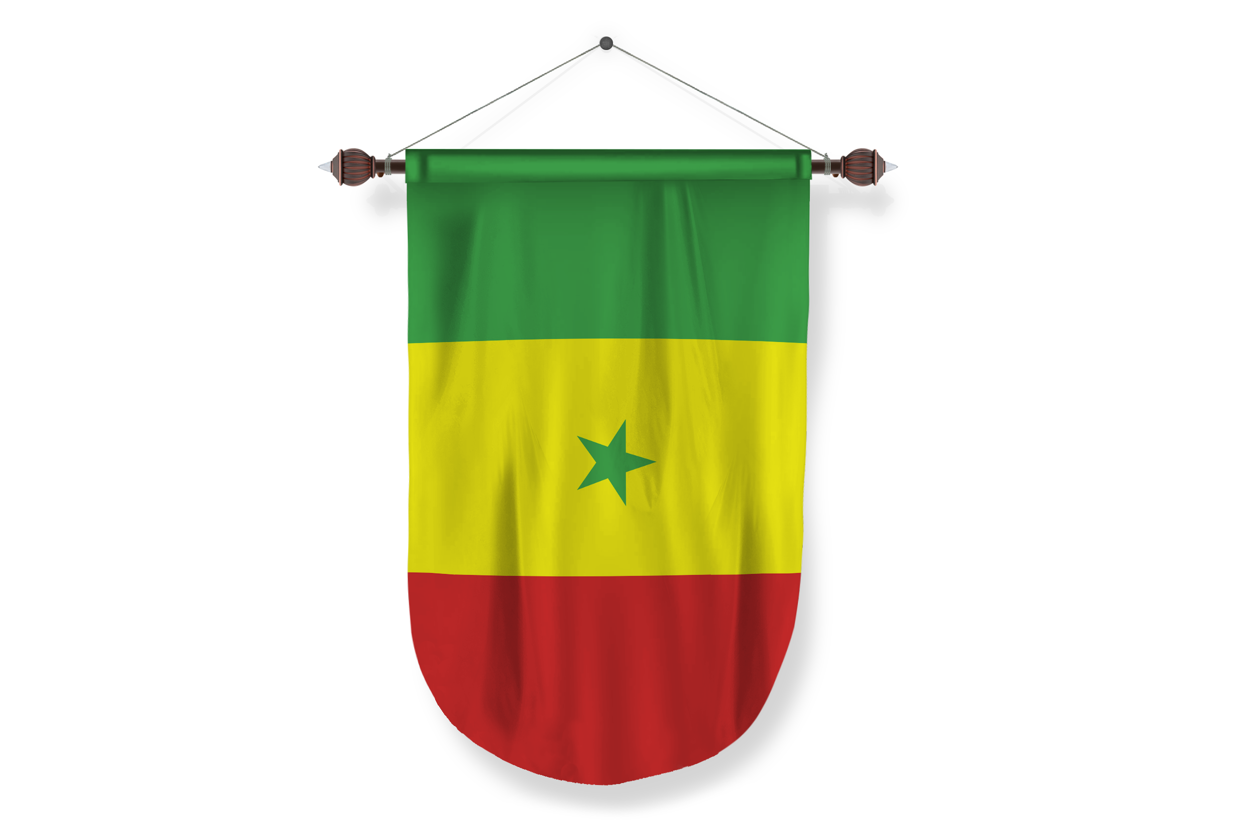 senegal country flag Pennant