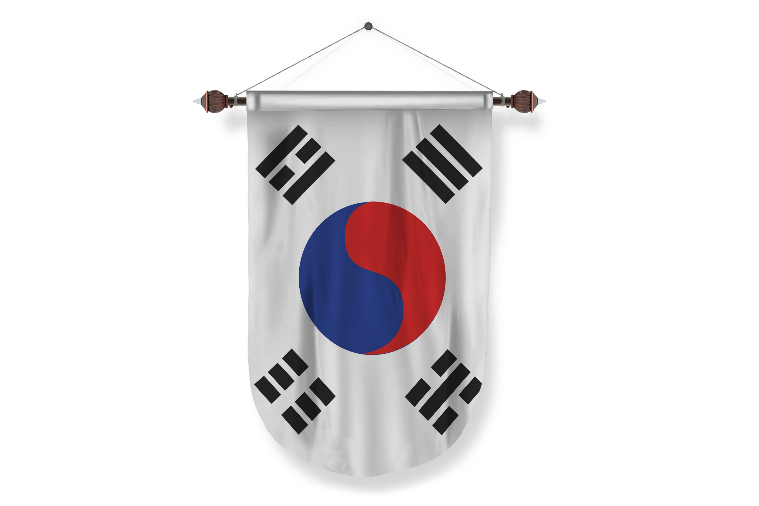south-korea country flag Pennant