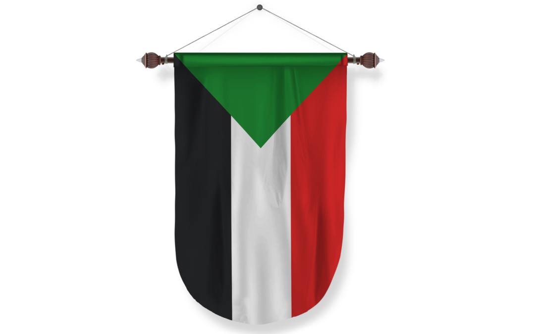 sudan country flag Pennant