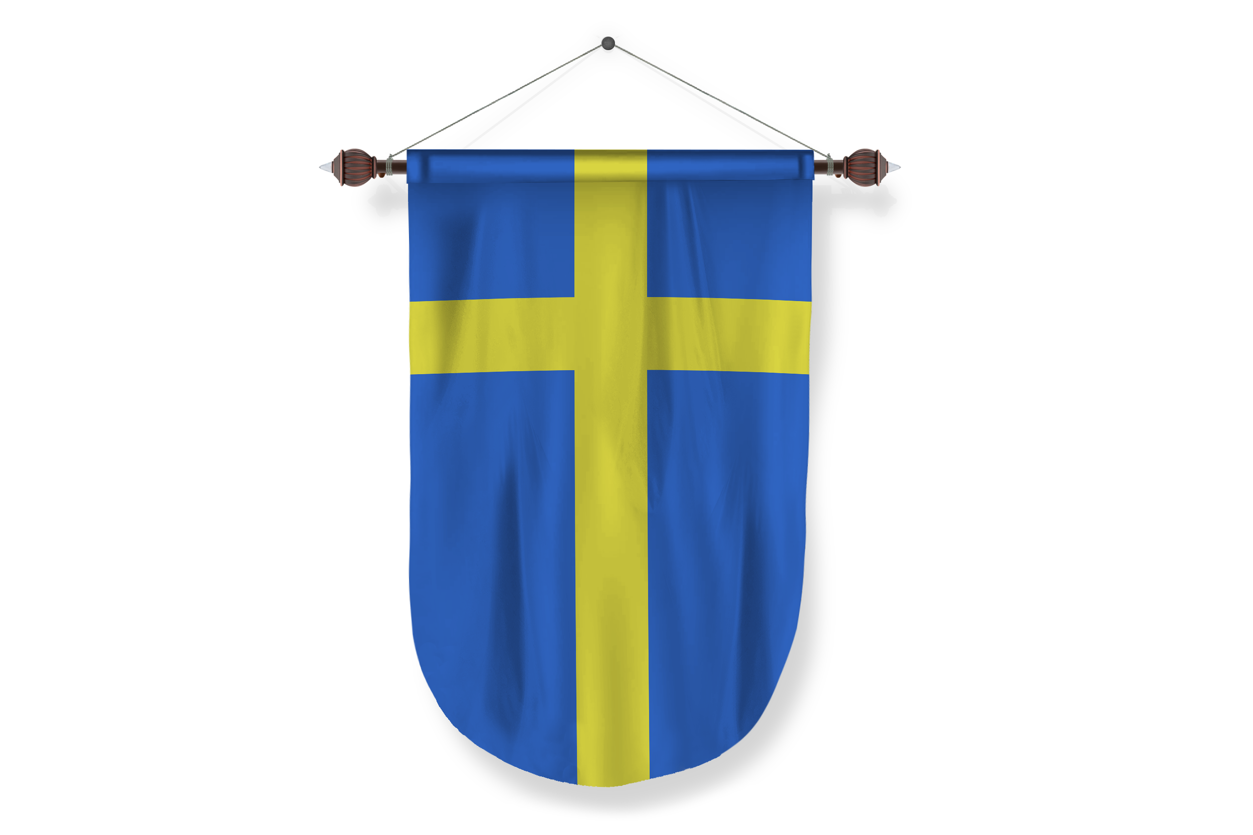sweden country flag Pennant
