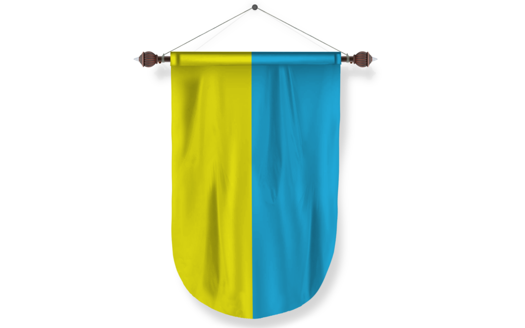 ukraine country flag Pennant