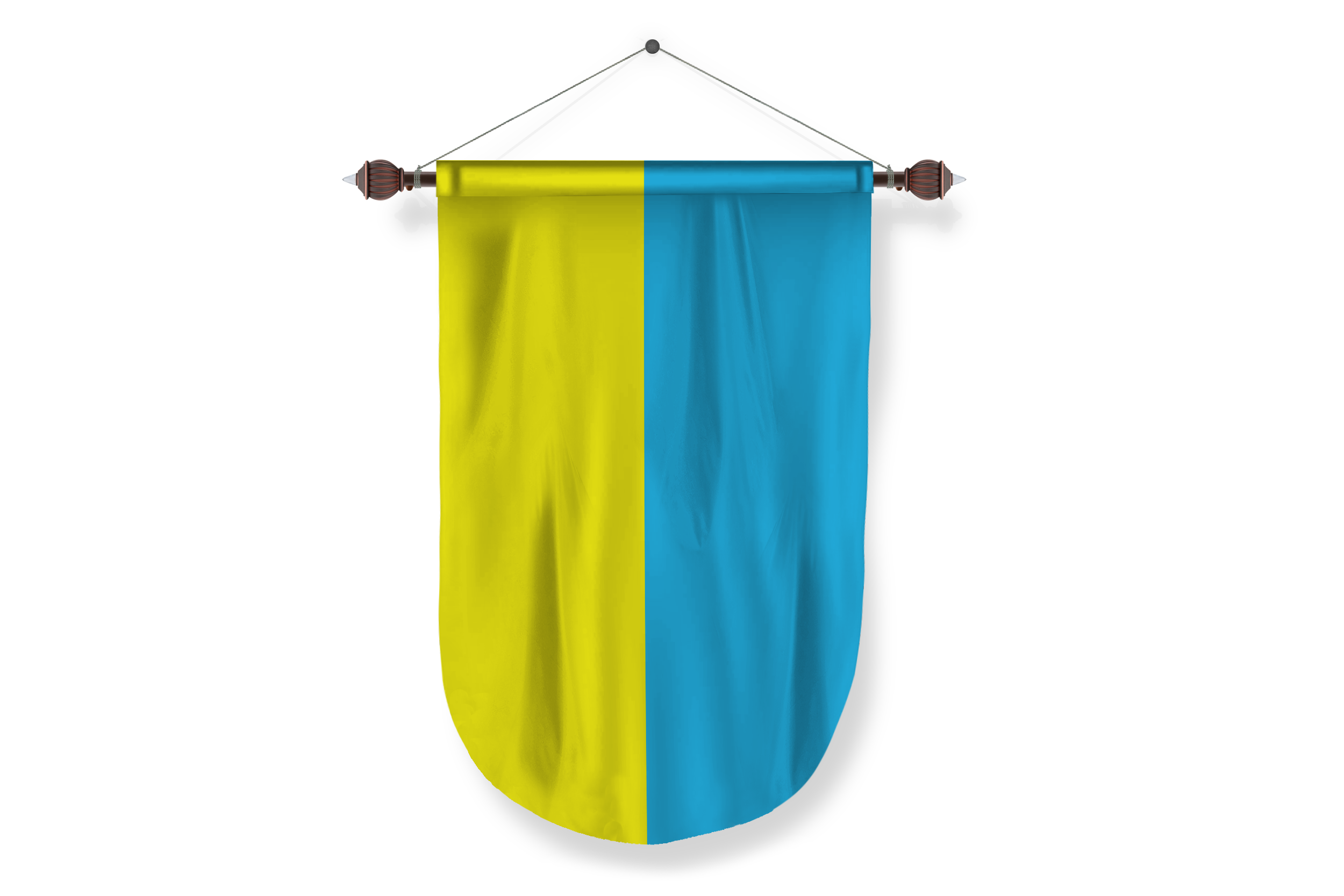 ukraine country flag Pennant