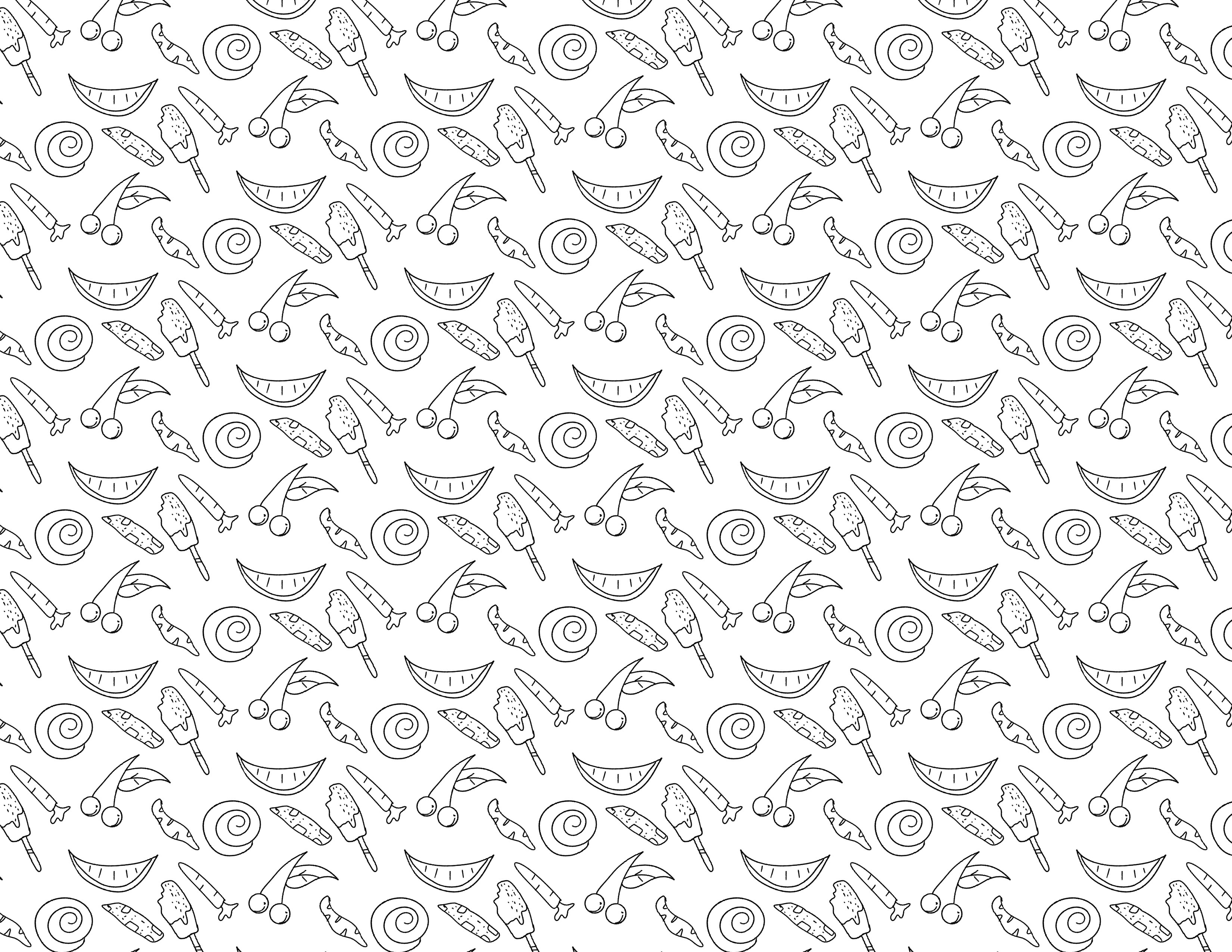 food seamless pattern – 10 HD background free download