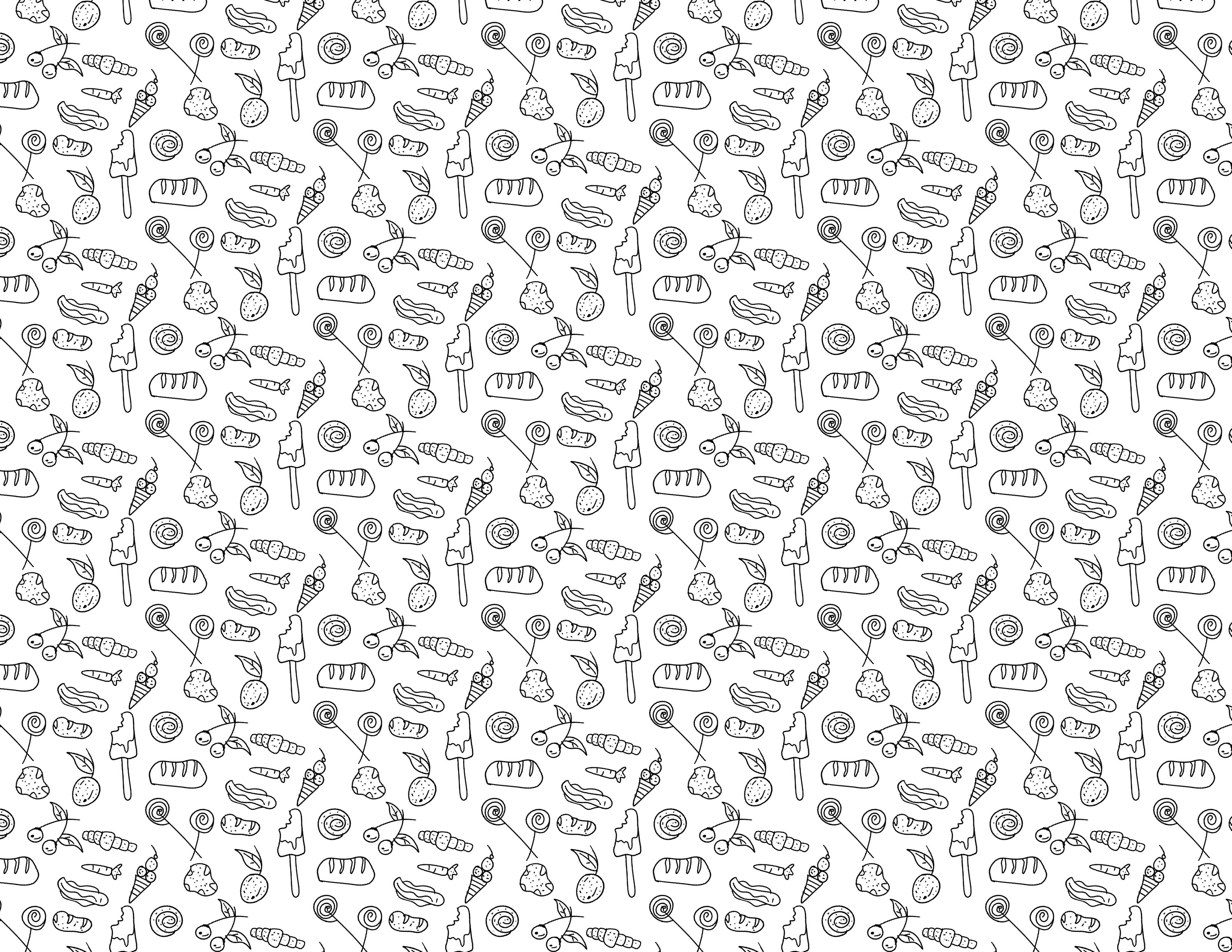 food seamless pattern – 11 HD background free download