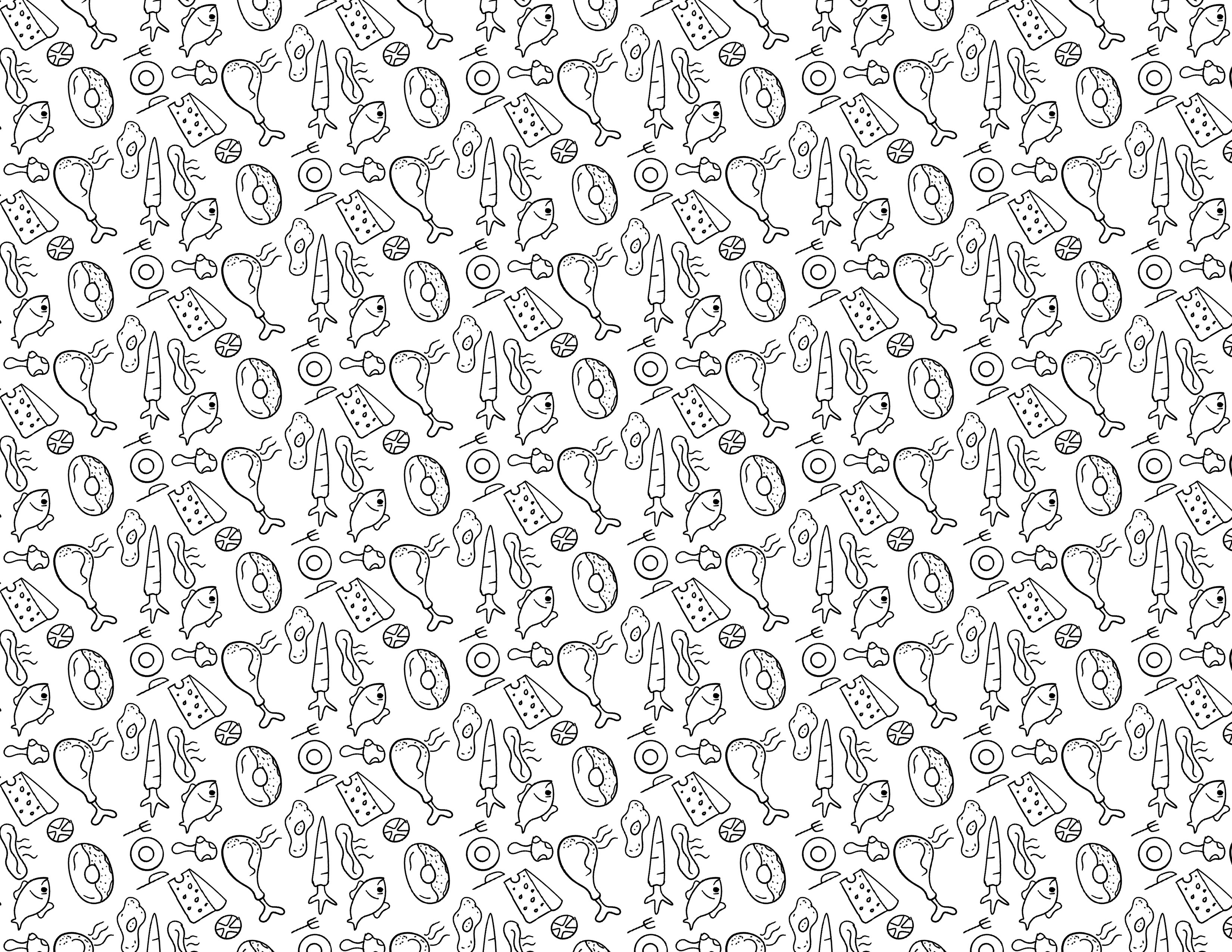 food seamless pattern – 12 HD background free download