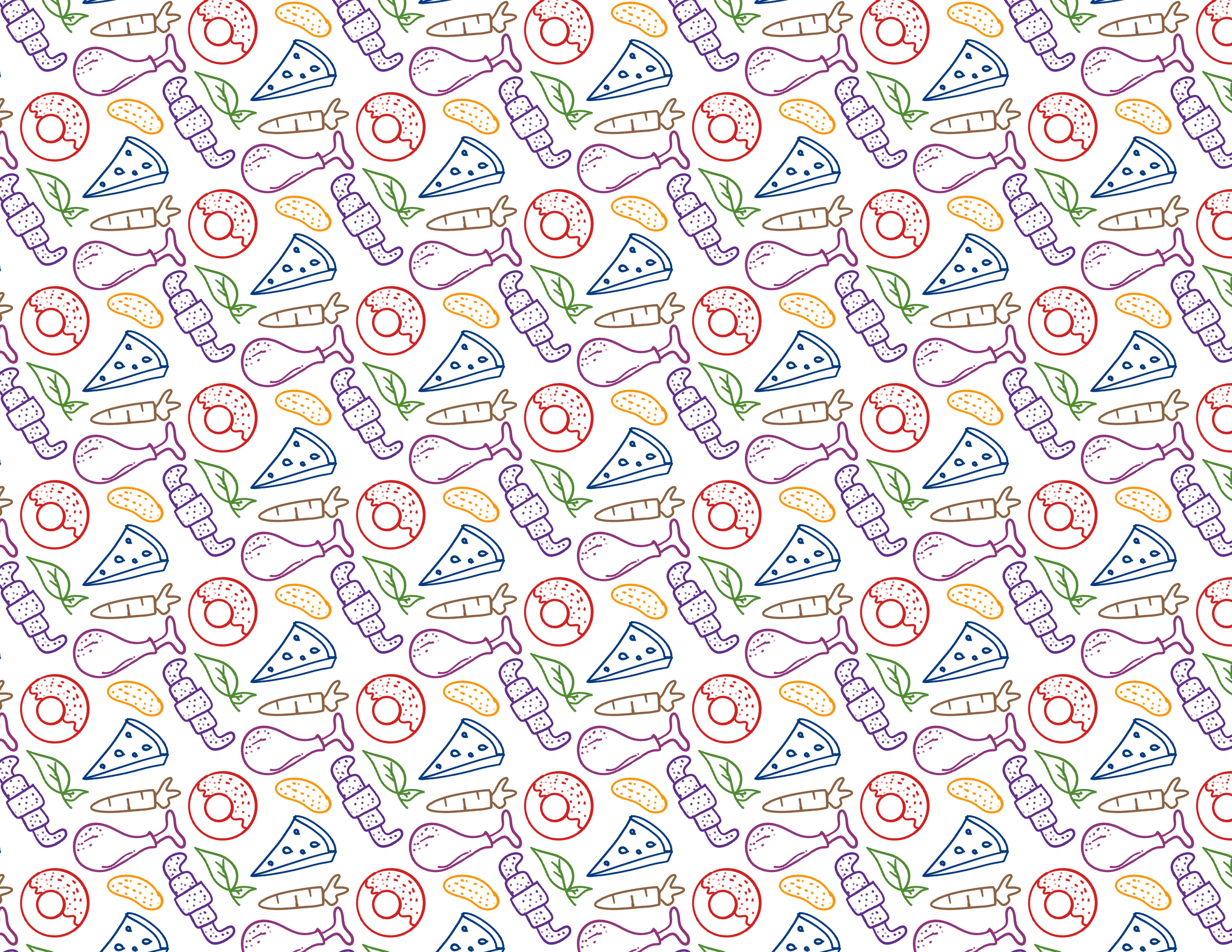 food seamless pattern – 7 HD background free download