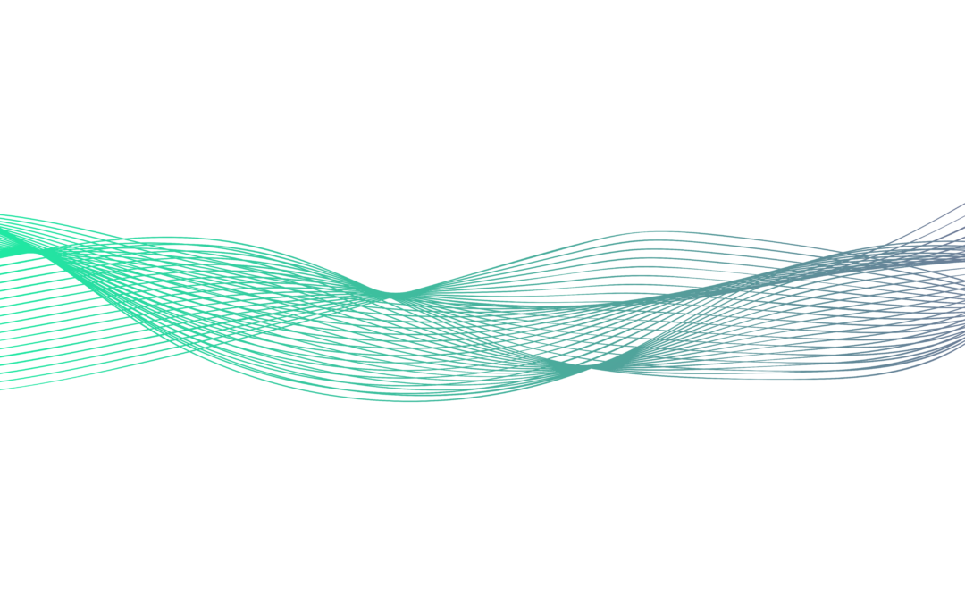 Abstract wavy stripes, line art neon artwork