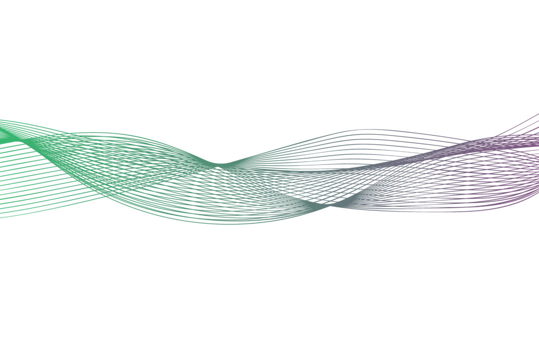 Abstract wavy stripes, line art neon lines