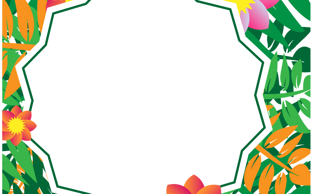 border tropical frame png