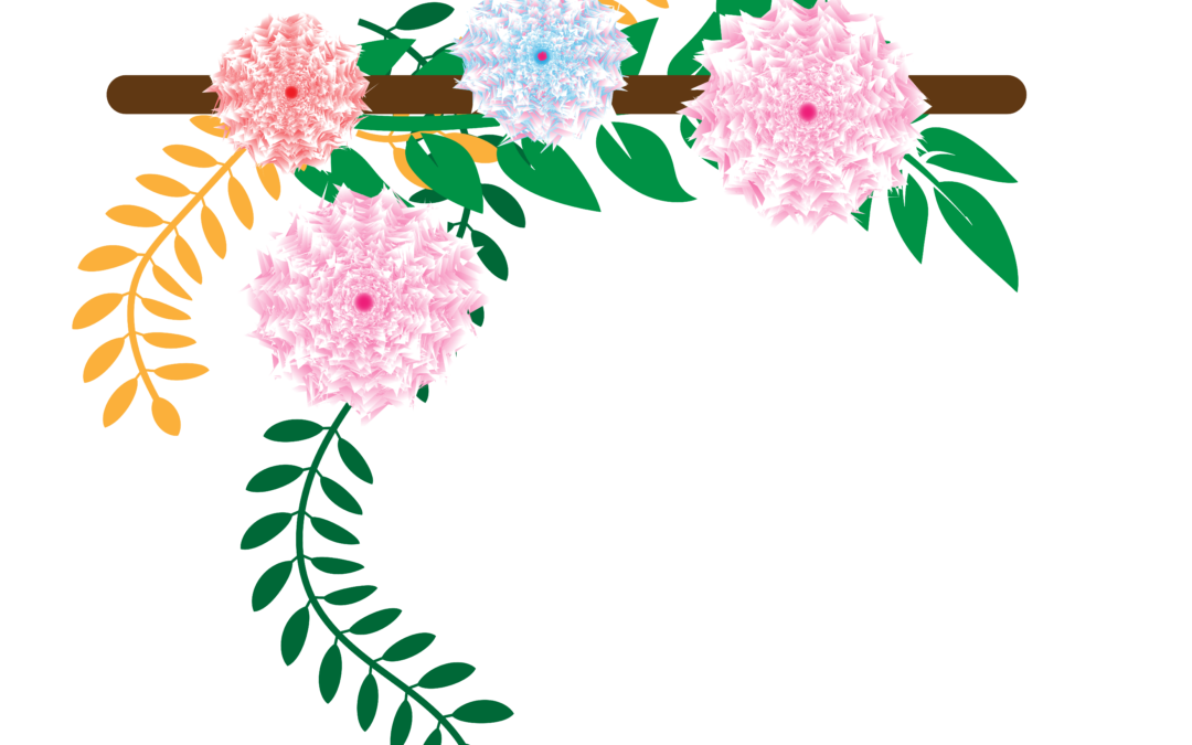 frame corner flower border png design